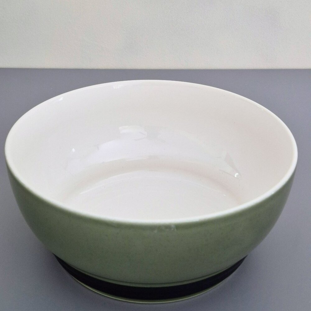 Pfaltzgraff Sphere 2 Qt Casserole Bowl, Modern Charcoal Gray & Green, USA Made - Picture 2 of 7